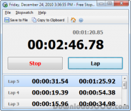 Free Stopwatch Portable screenshot